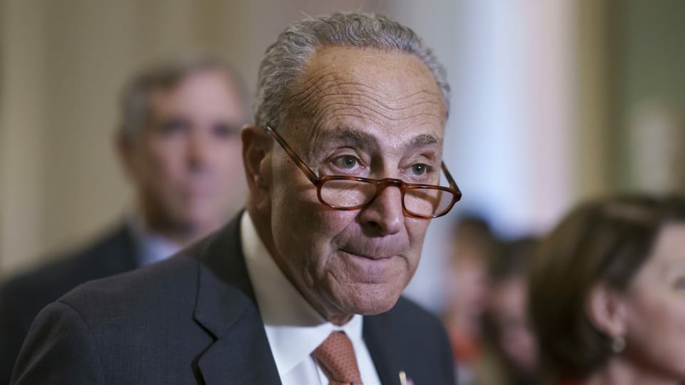 Der demokratische Mehrheitsführer um US-Senat, Chuck Schumer,