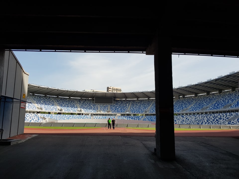 Blick ins Innere des Stadions
