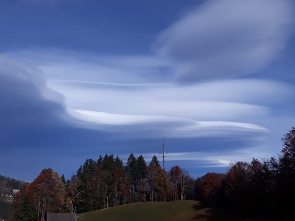 Wellenförmige Wolken