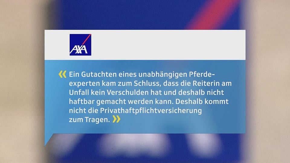 Stellungnahme AXA Versicherung