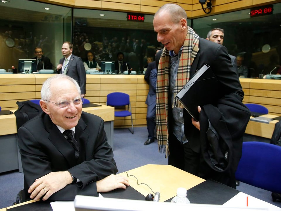 Schäuble und Varoufakis.