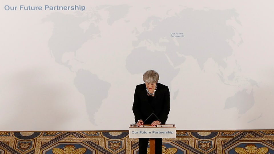 Theresa May will einen Handelsvertrag mit der EU