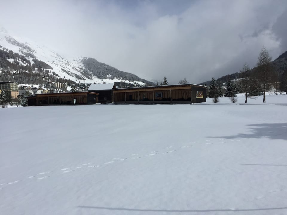 Golfplatz im Schnee