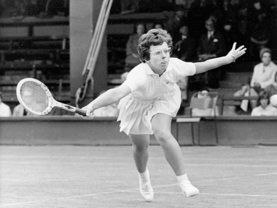 Billie Jean King, 1965 in Wimbledon.