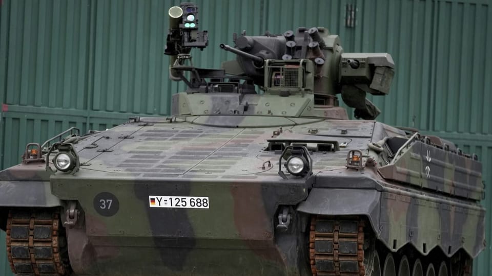 Ein Marder-Schützenpanzer der deutschen Bundeswehr. 