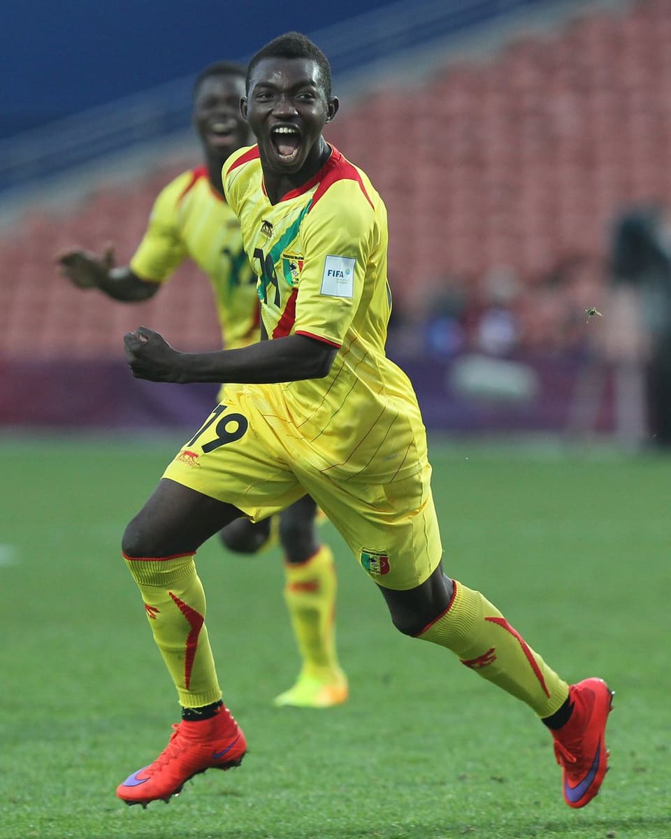 Der 20-jährige Adama Traoré im Dress der malischen Nationalmannschaft.