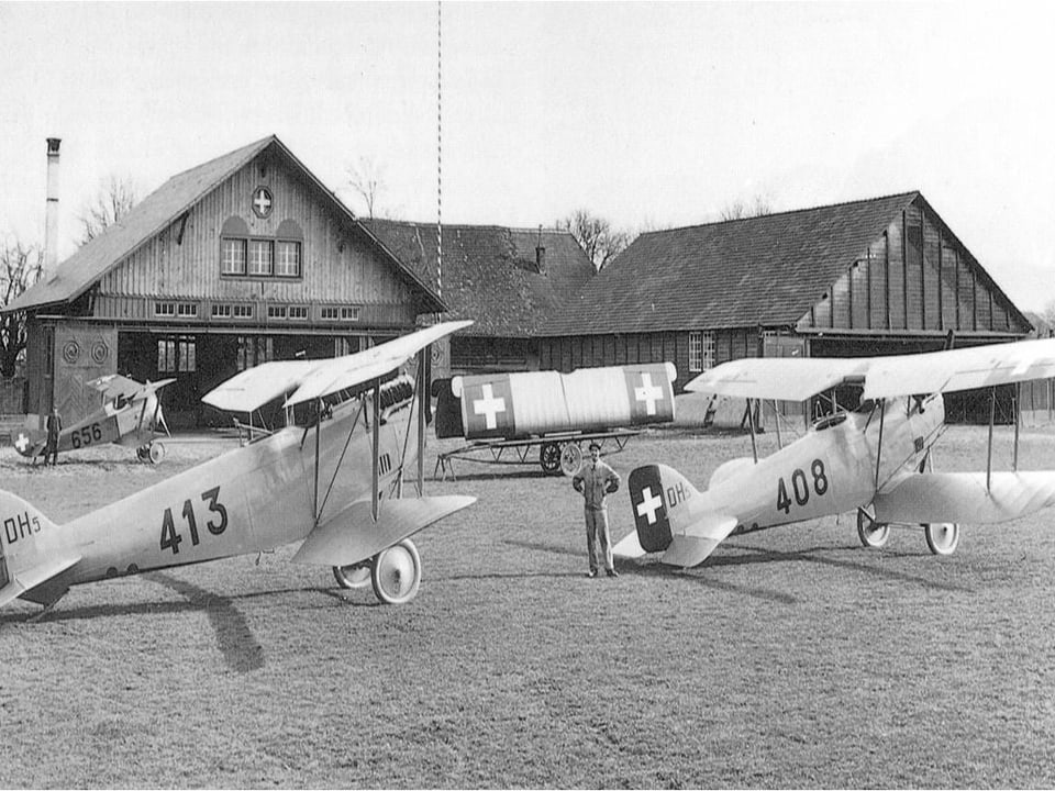 Flugplatz Thun 1915.
