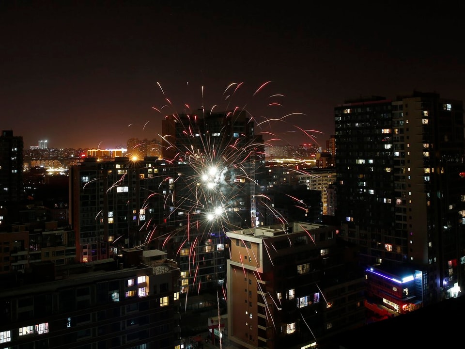 Feuerwerk über Peking