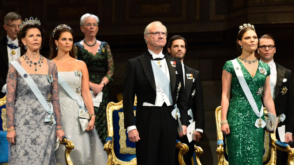 Königin Silvia, Prinzessin Madeleine, König Carl Gustaf, Prinz Carl Philip, Kronprinzessin Victoria, Prinz Daniel