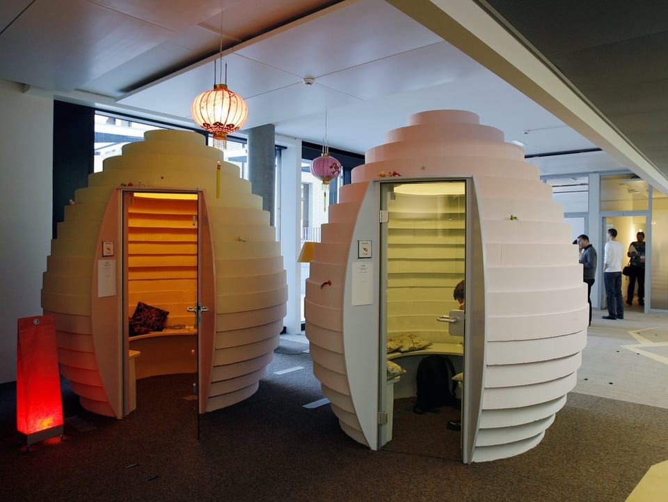 Büro-Iglus bei Google Zürich