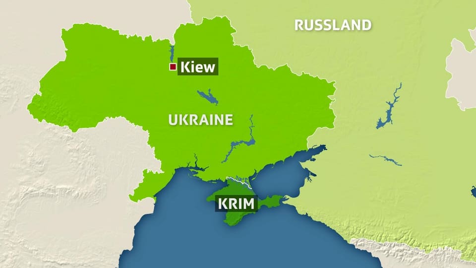 Die Halbinsel Krim liegt im Schwarzen Meer.