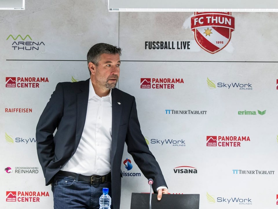 Urs Fischer wird beim FC Thun als neuer Trainer vorgestellt.