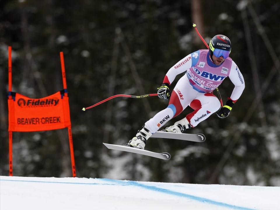 Mit guten Gefühlen in Beaver Creek Beat Feuz.