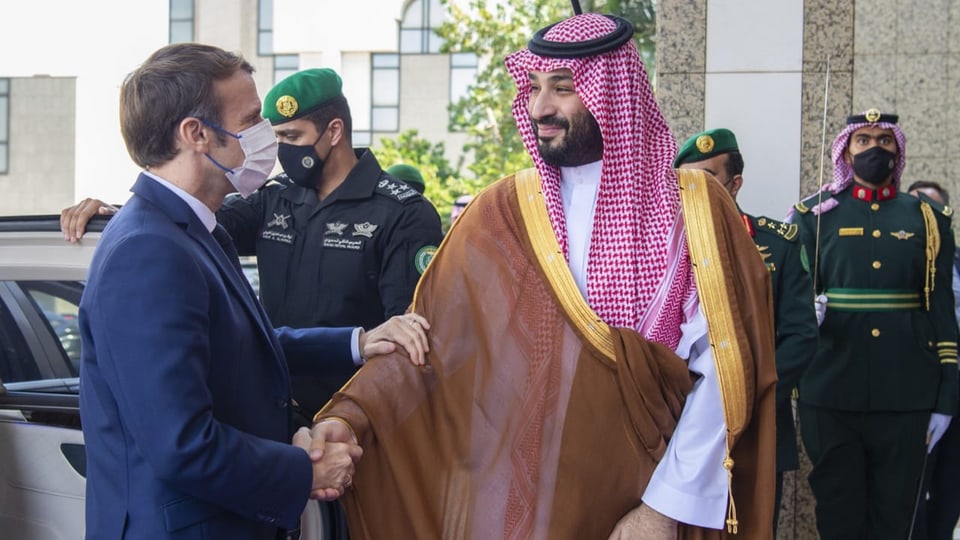 Macron mit Mohammed bin Salman
