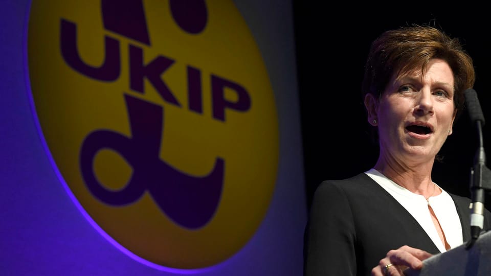 International UkipChefin gibt schon auf springt
