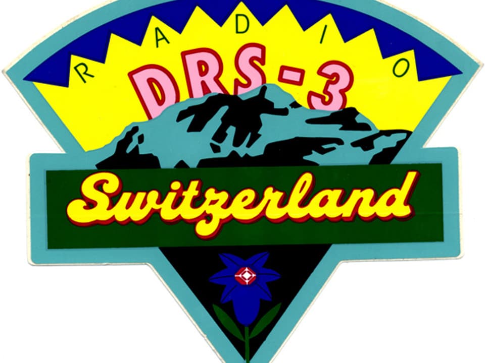 Logo mit Bergen und Edelweiss
