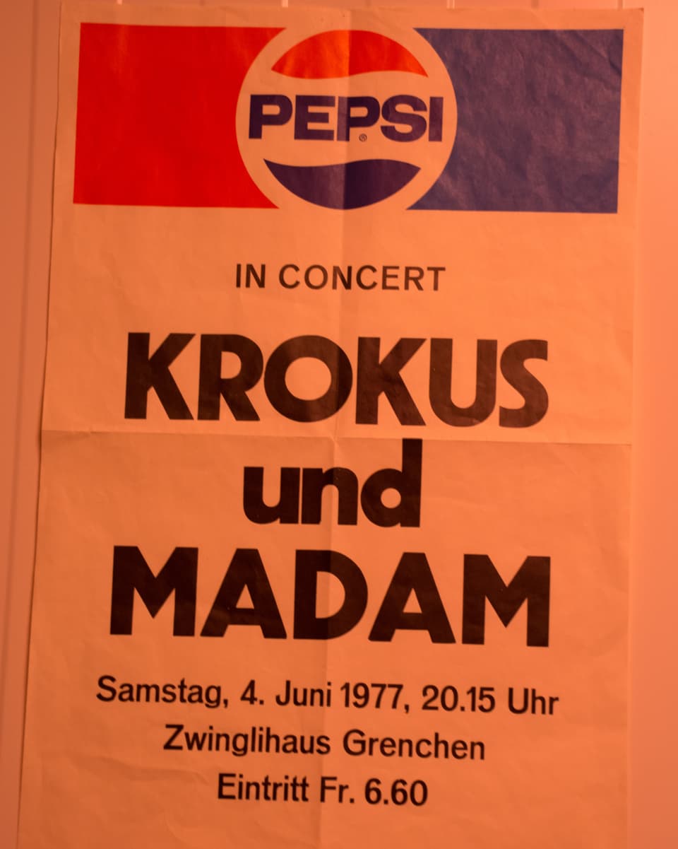 Flugblatt für ein Konzert von 1977