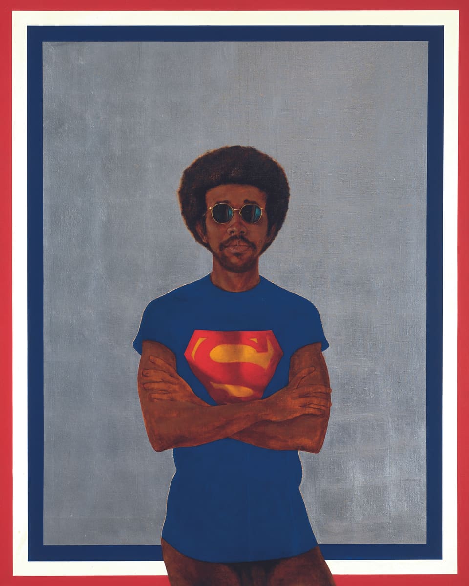 Barkley L. Hendricks: «Icon for My Man Superman (Superman Never Saved any Black People - Bobby Seale)», 1969.