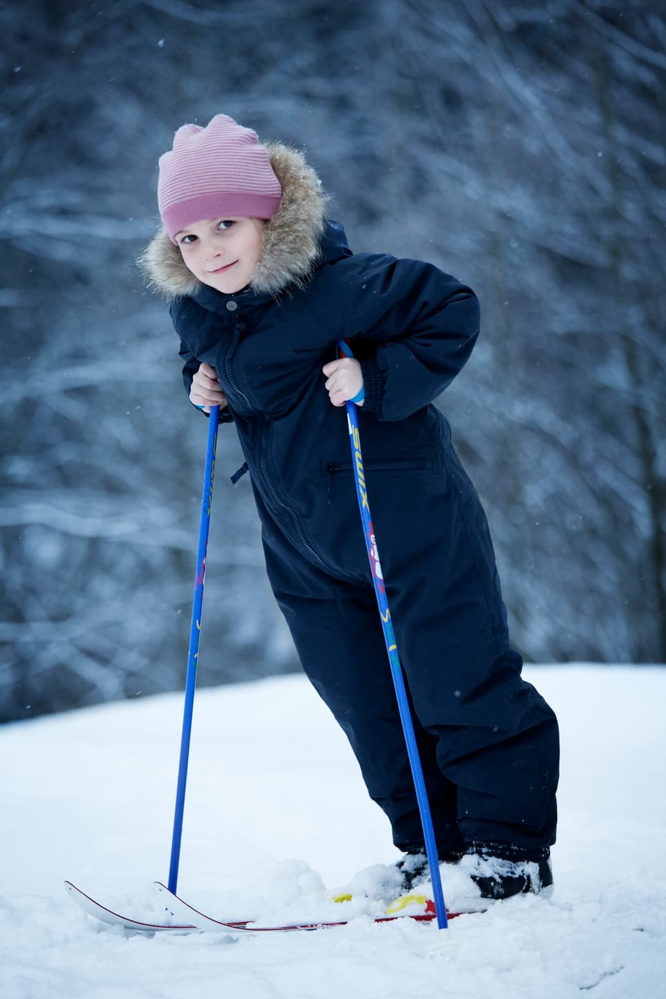 Prinzessin Ingrid auf Skis