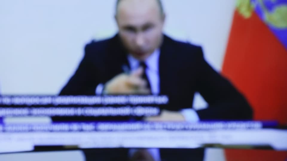 Putin bei einer Fernsehansprache