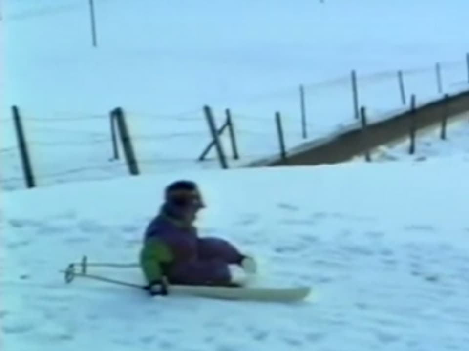 So lernte ich Ski fahren.
