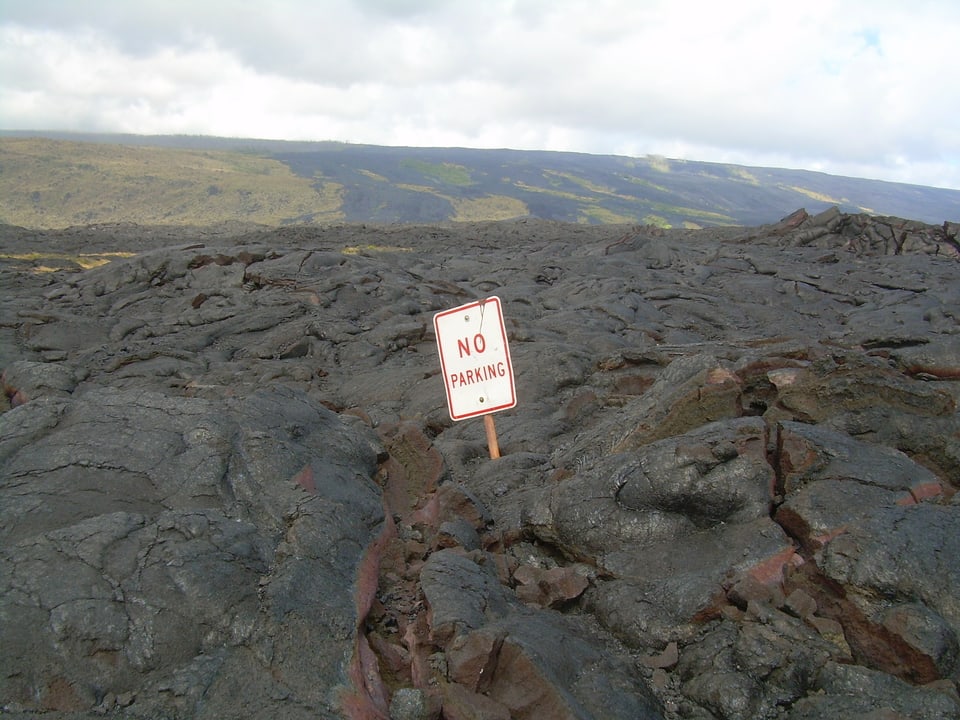 Hawaii: Sie haben zu nah am Vulkan parkiert.