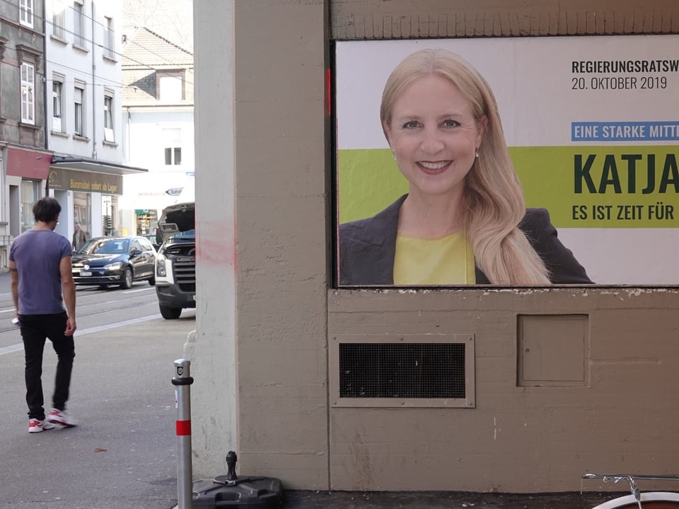 Wahlplakat der Gründliberalen in Basel-Stadt