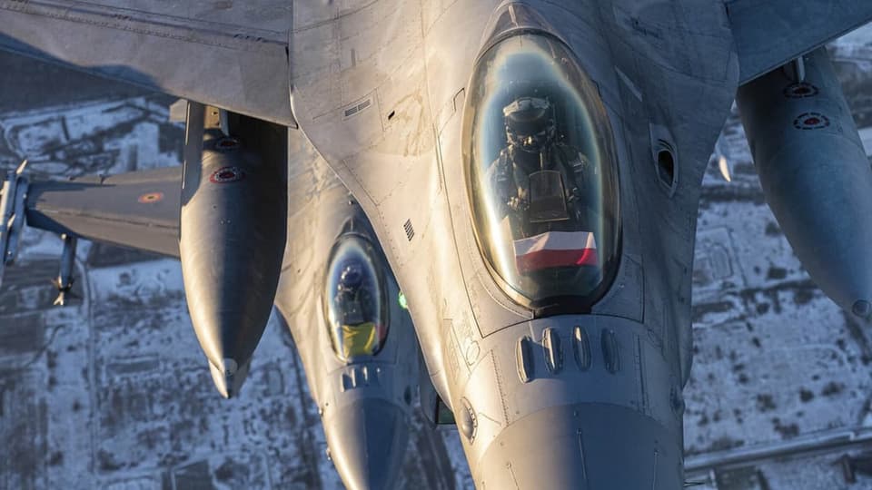 Amerikanische F-16-Kampfjets im Dienst der litauischen Nato-Streitkräfte