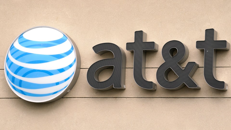 Das Logo der Firma AT&T