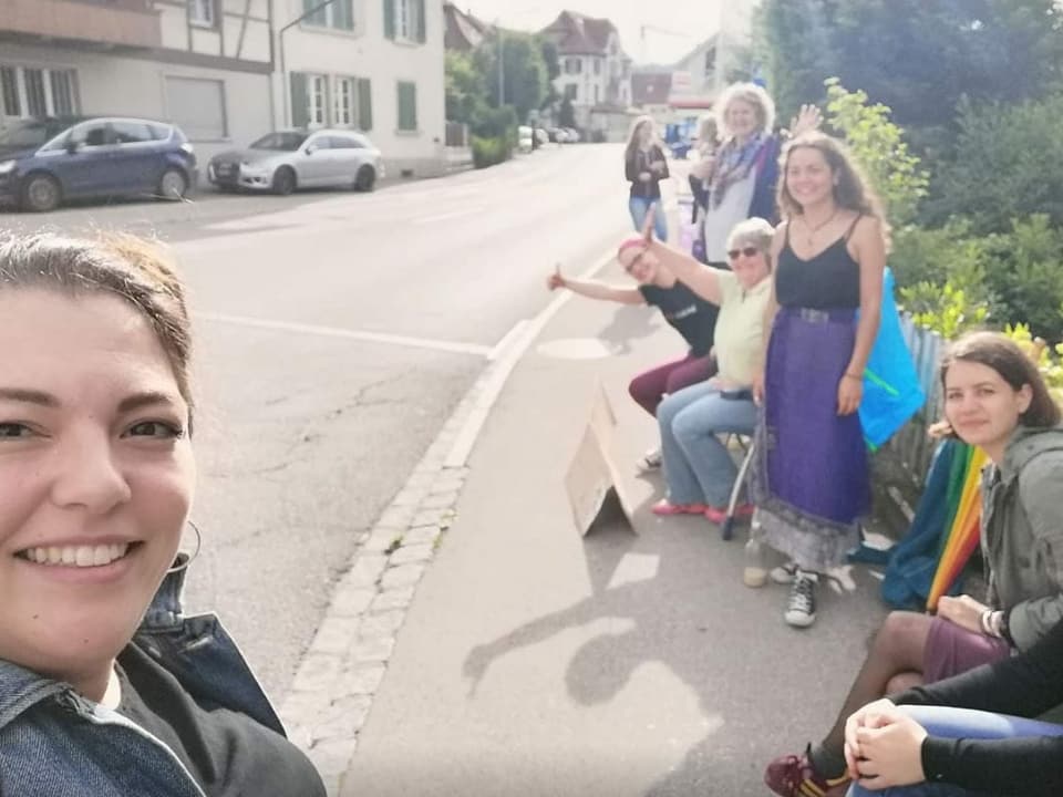 Selfie von Funiciello und anderen Frauen