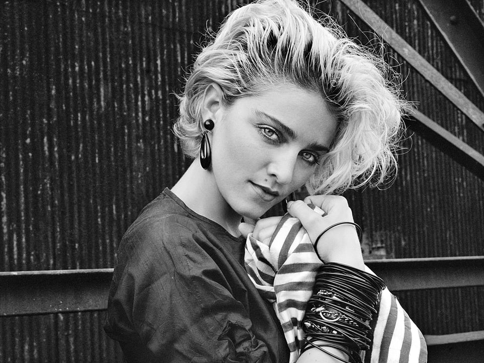 Madonna als junge Frau mit 25 Jahren.