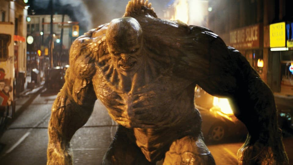 Eine (computer-animierte) Figur aus dem Film «The Incredible Hulk», 2008.