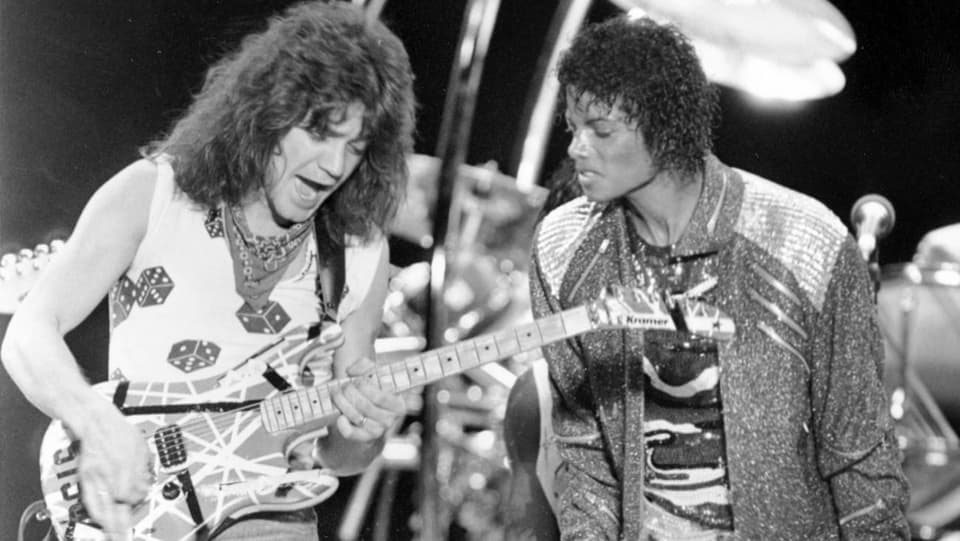 Eddie Van Halen mit Michael Jackson für «Beat It»