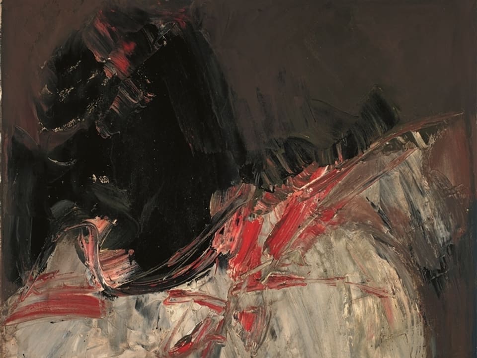 Peinture, 1957, [Komposition Rot | Grau | Weiss], Öl auf Leinwand