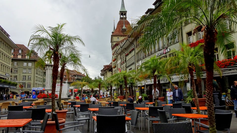 Regenstimmung am Montag in Bern.