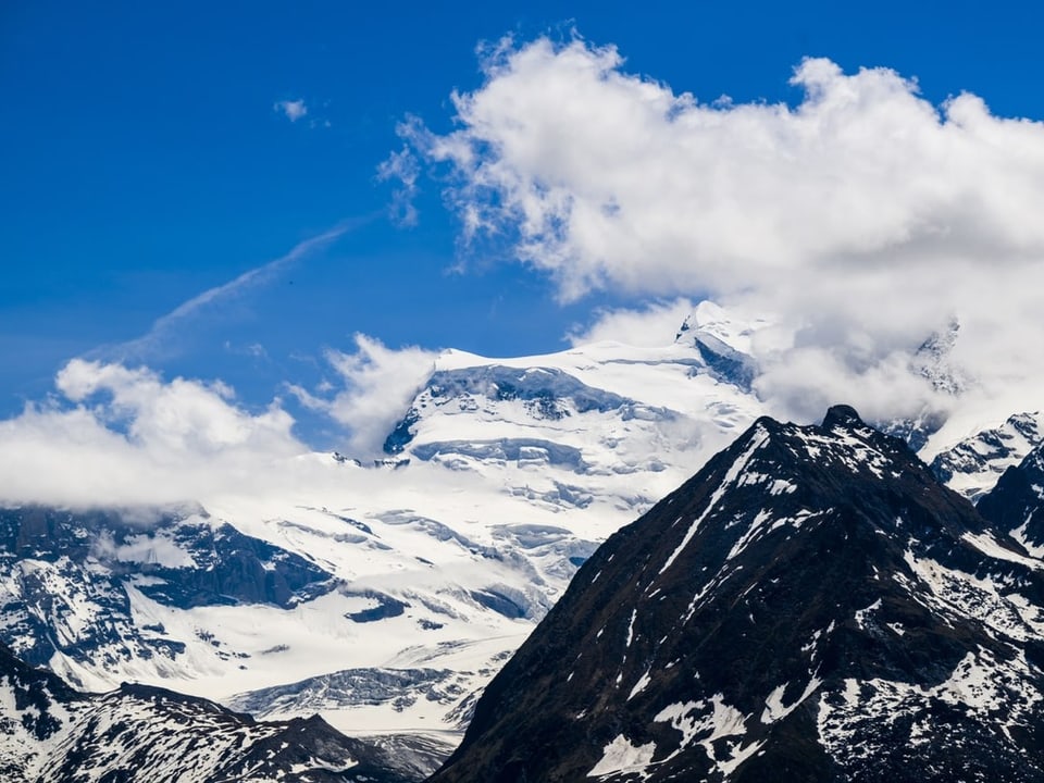 Gletscher Grand Combin im Wallis.