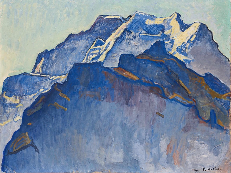 Ferdinand Hodler: Das Jungfraumassiv von Mürren aus (1911)