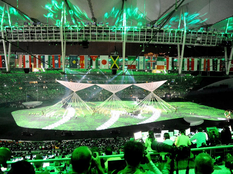 Olympische Eröffnungsfeier.