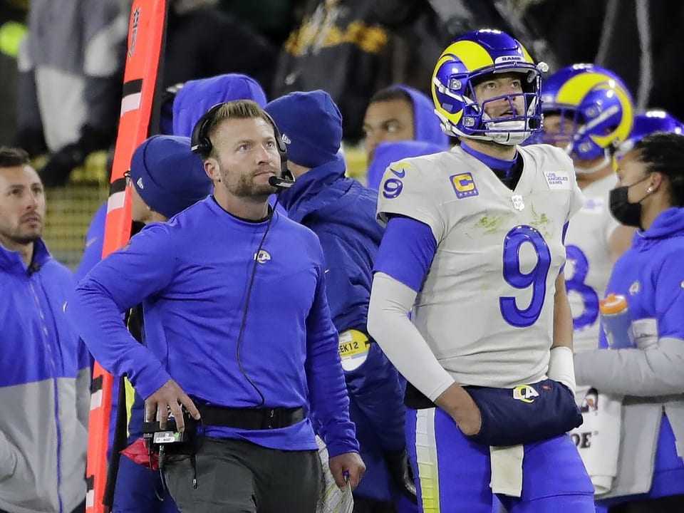 Macht sich Sorgen Sean McVay (l.), Trainer der Los Angeles Rams.