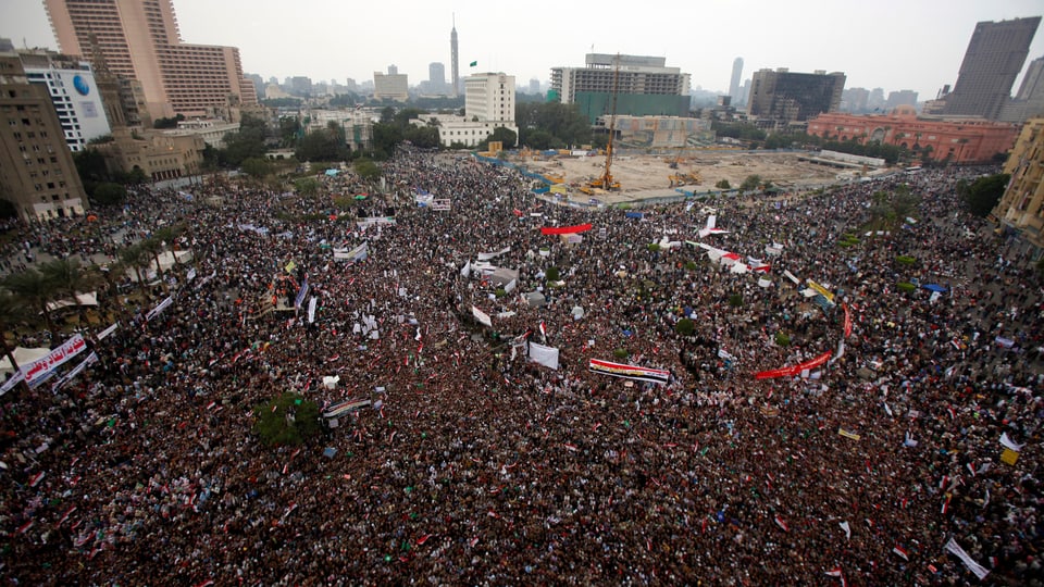 Demonstrationen auf dem Tahrirplatz am 18. November 2011 in Kairo.