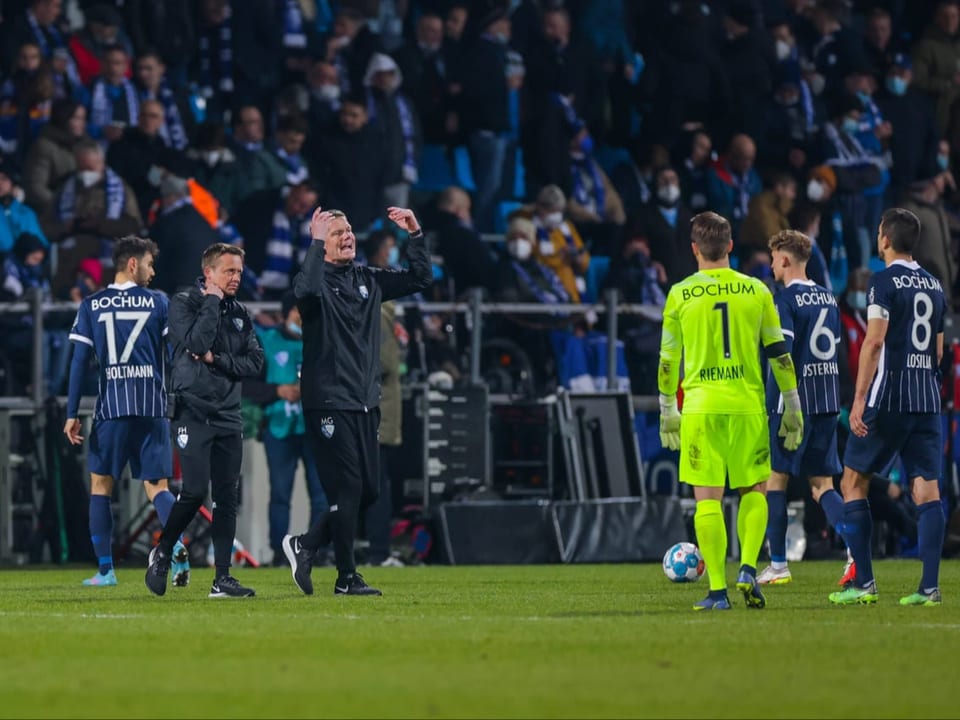Resignation Geknickte Bochum-Spieler
