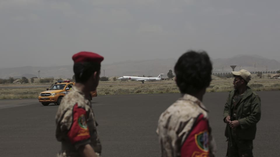 Flugplatz Sanaa in Jemen.