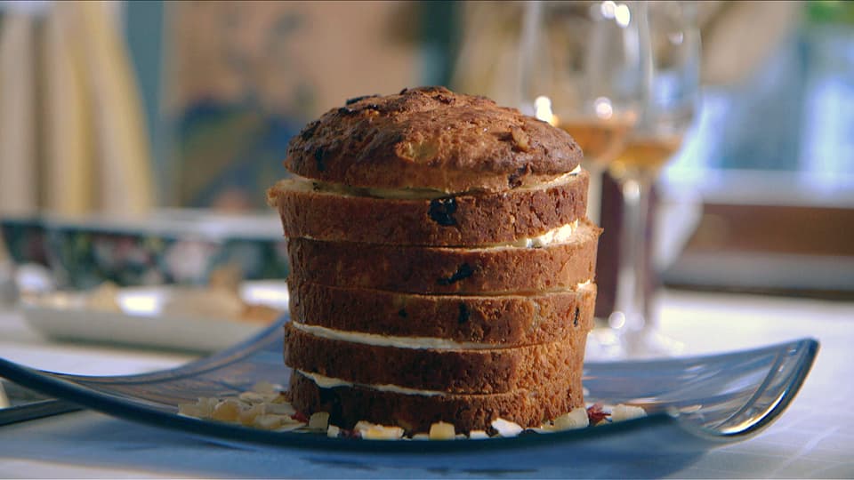 Panettone mit Schokoladenmousse