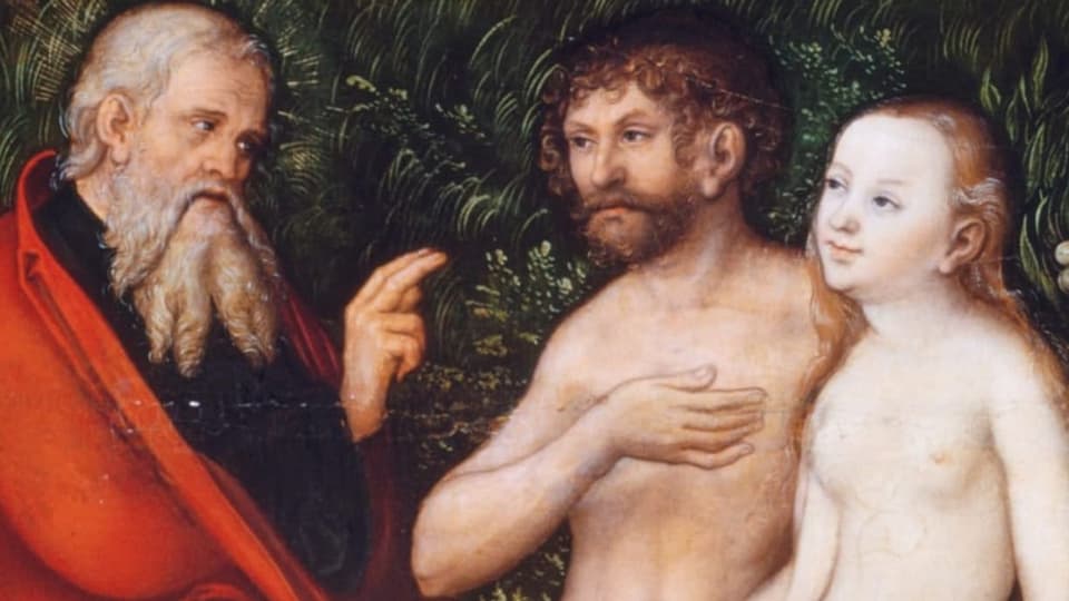 Gemälde: Adam und Eva im Garten Eden