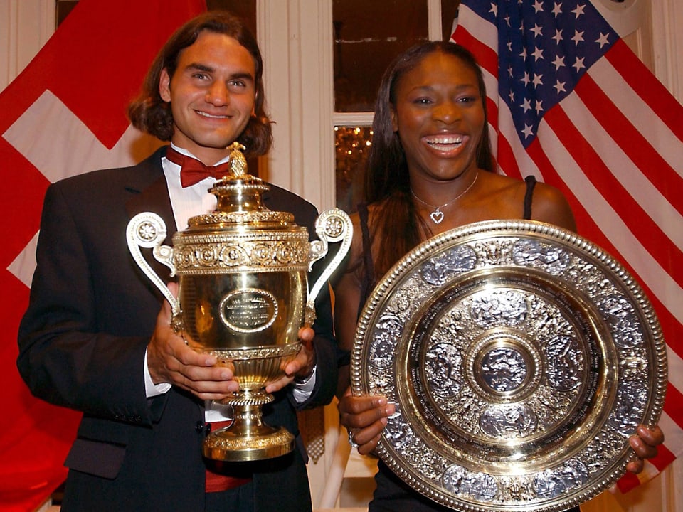 Serena Williams und Roger Federer. 