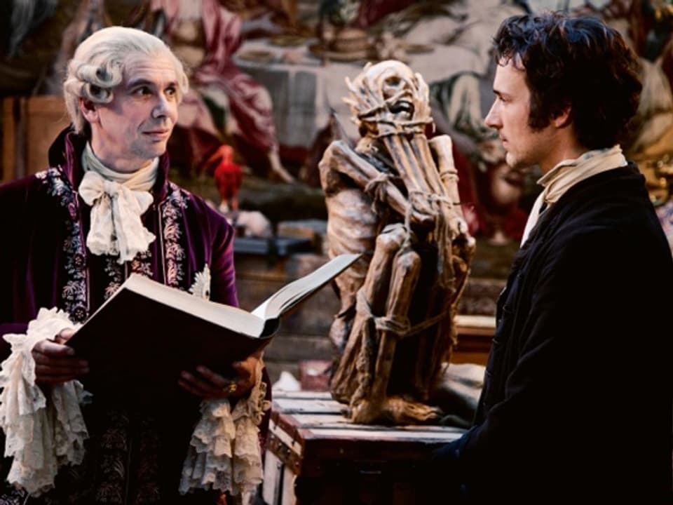 Der Herzog von Braunschweig (Michael Maertens) fördert Gauss mit einem Stipendium.
