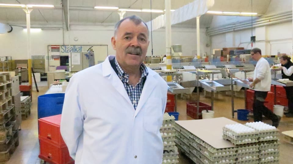 Hanspeter Fäh plant die Schweizer Küken- und Eierproduktion (17.04.2014)