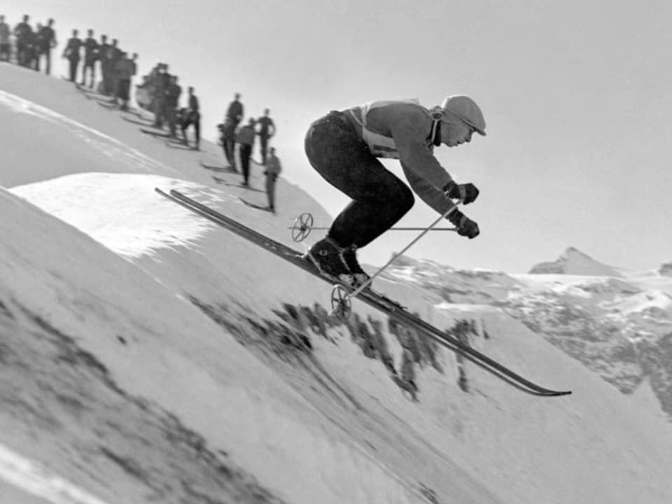 Bis heute erfolgreichster Skifahrer am Lauberhorn Karl Molitor.