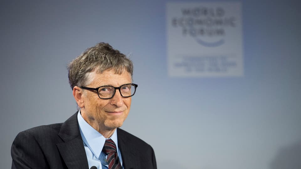 Der Unternehmer Bill Gates am WEF in Davos.