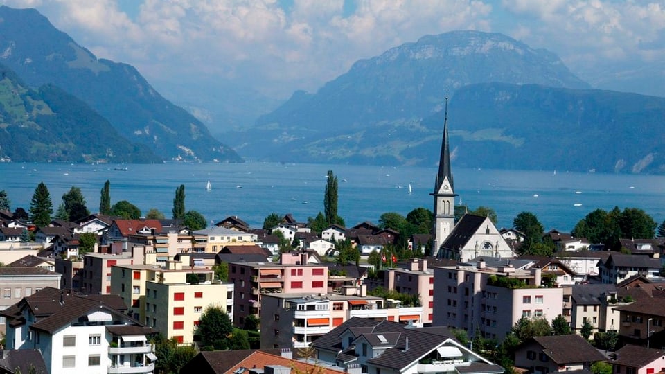 Die Gemeinde Ennetbürgen im Kanton Nidwalden.